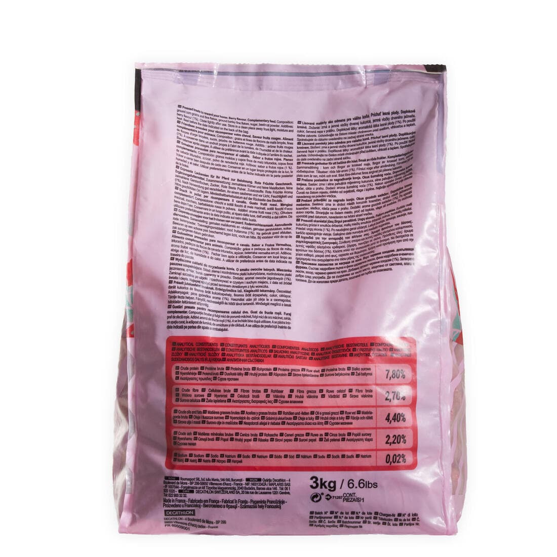 Friandises équitation Cheval et Poney - Fougatreats fruits rouges 3kg