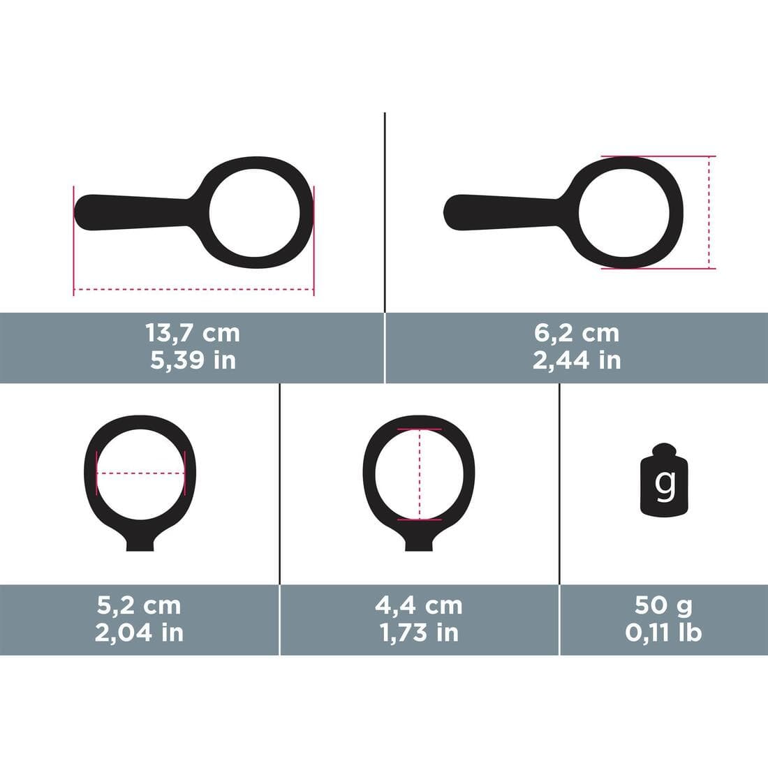 Loupe de randonnée - MH100 - enfant -grossissement x3