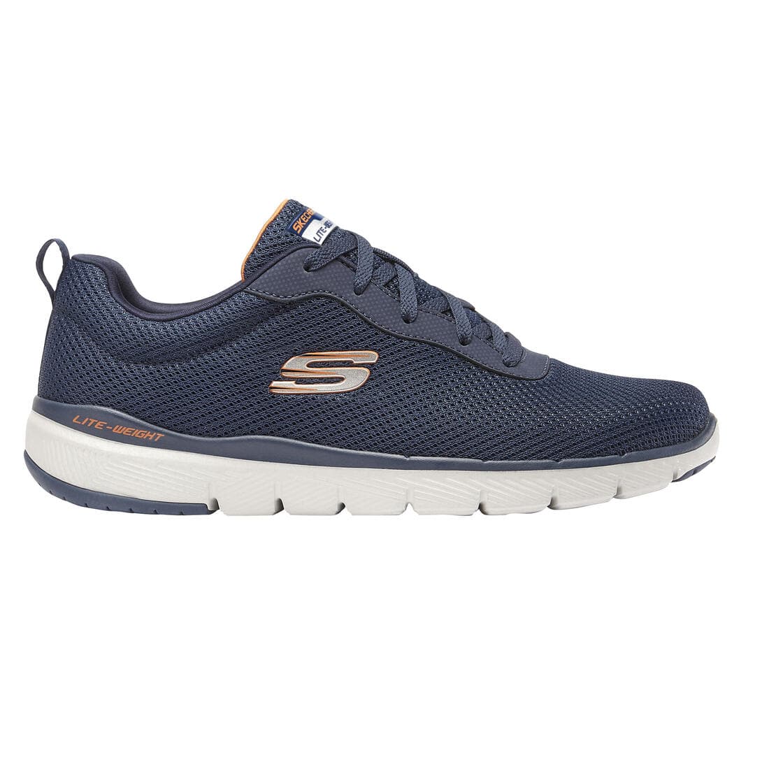 Chaussure marche sportive homme Skechers Flex Appeal Bleu clair Orange