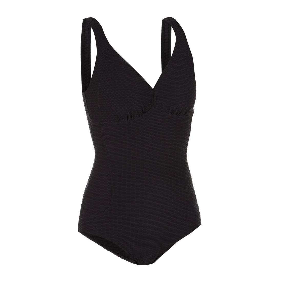 Maillot de Bain Femme 1 Pièce Gaufré Kaipearl New Noir