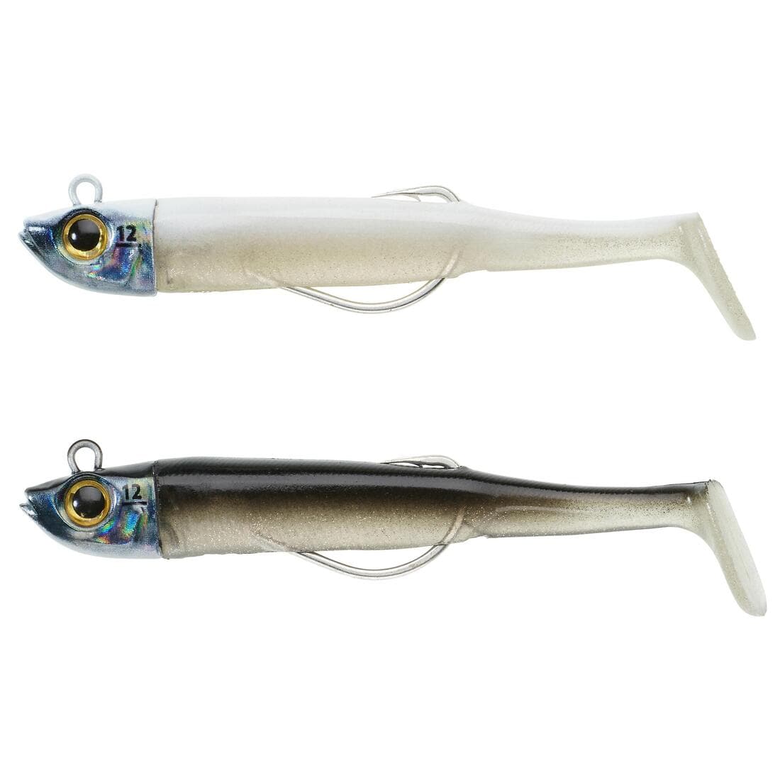 KIT leurres souples shad texan anchois ANCHO 120 12gr ayu en mer