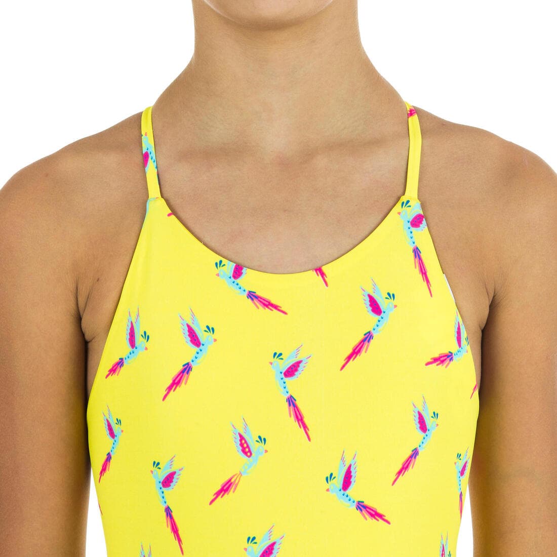 Maillot de bain de natation 1 pièce fille Lila Bird marine