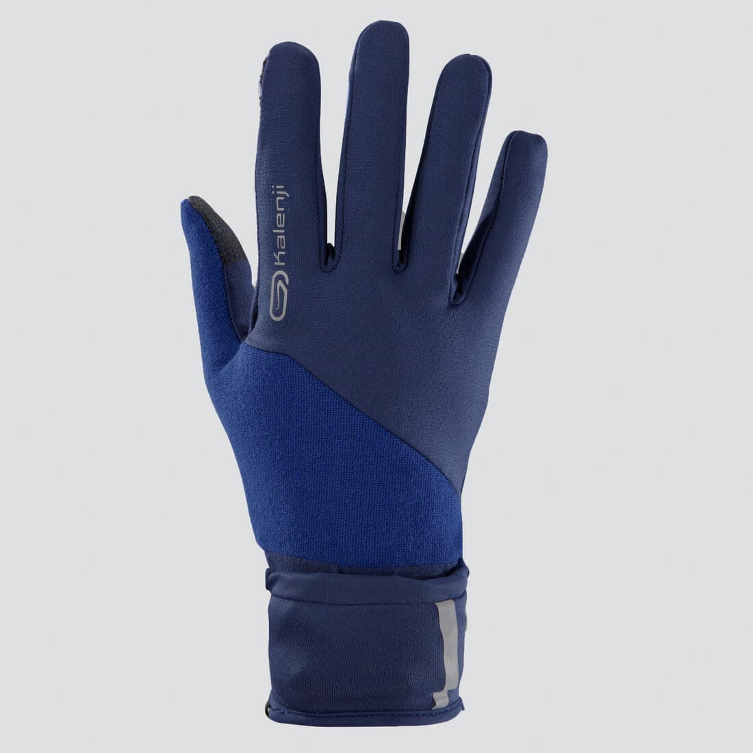 Gants de running avec moufle amovible - Evolutiv' bleu marine