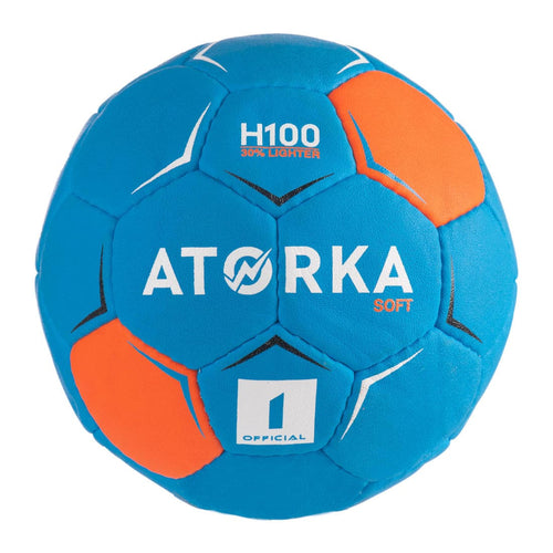 





Ballon de handball H100 SOFT enfants T1 bleu/orange