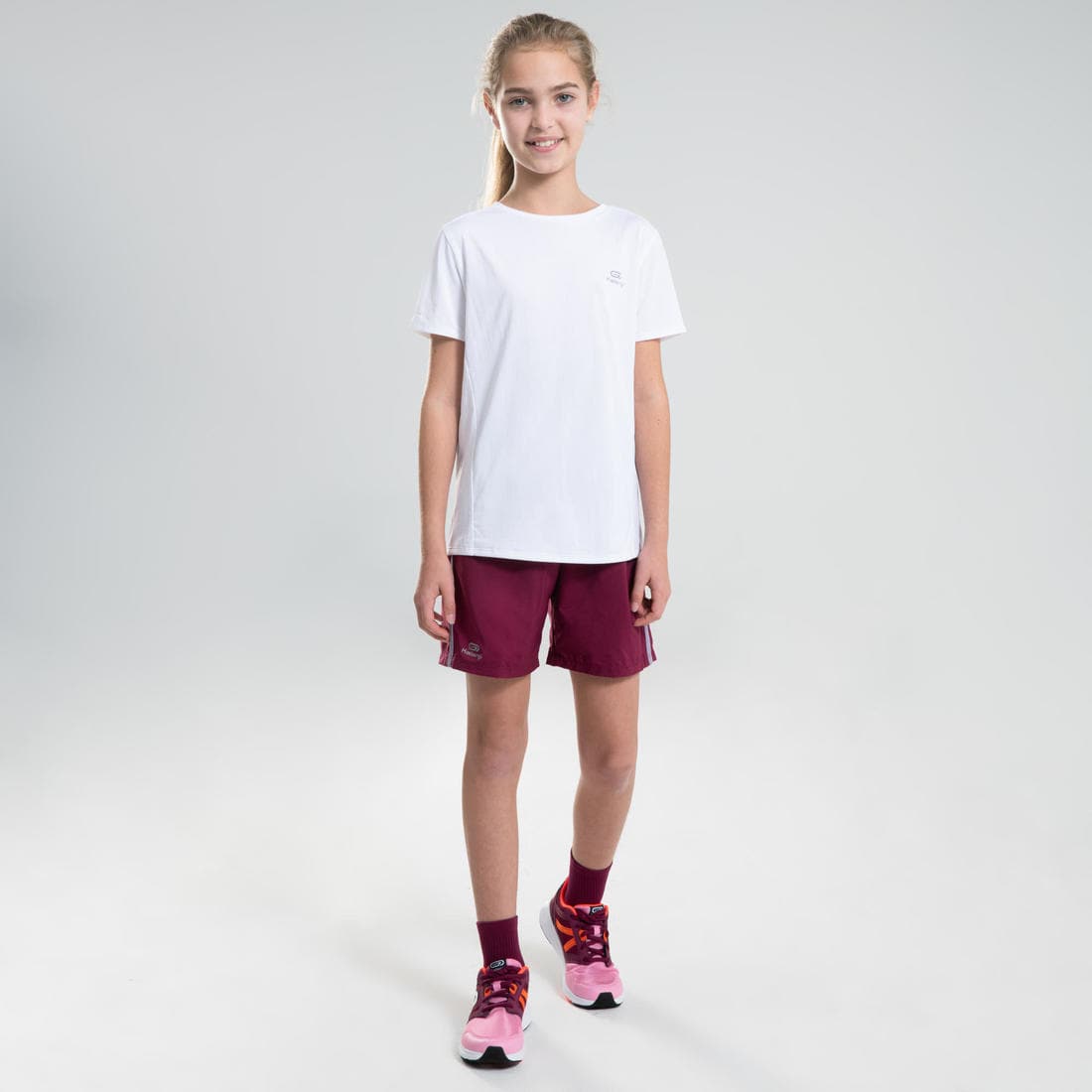 T-shirt multisport respirant enfant mixte, Blanc