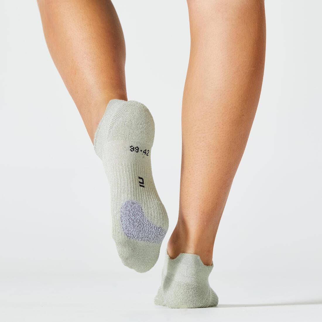 Chaussettes invisibles de fitness à effet pailleté