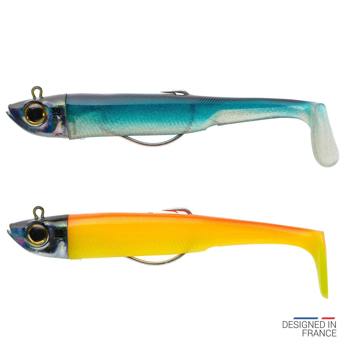 KIT leurres souples shad texan anchois ANCHO 120 12gr ayu en mer