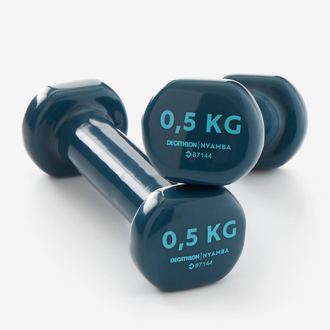 PAIRE D'HALTÈRES FITNESS 2*0,5 KG - BLEU MARINE