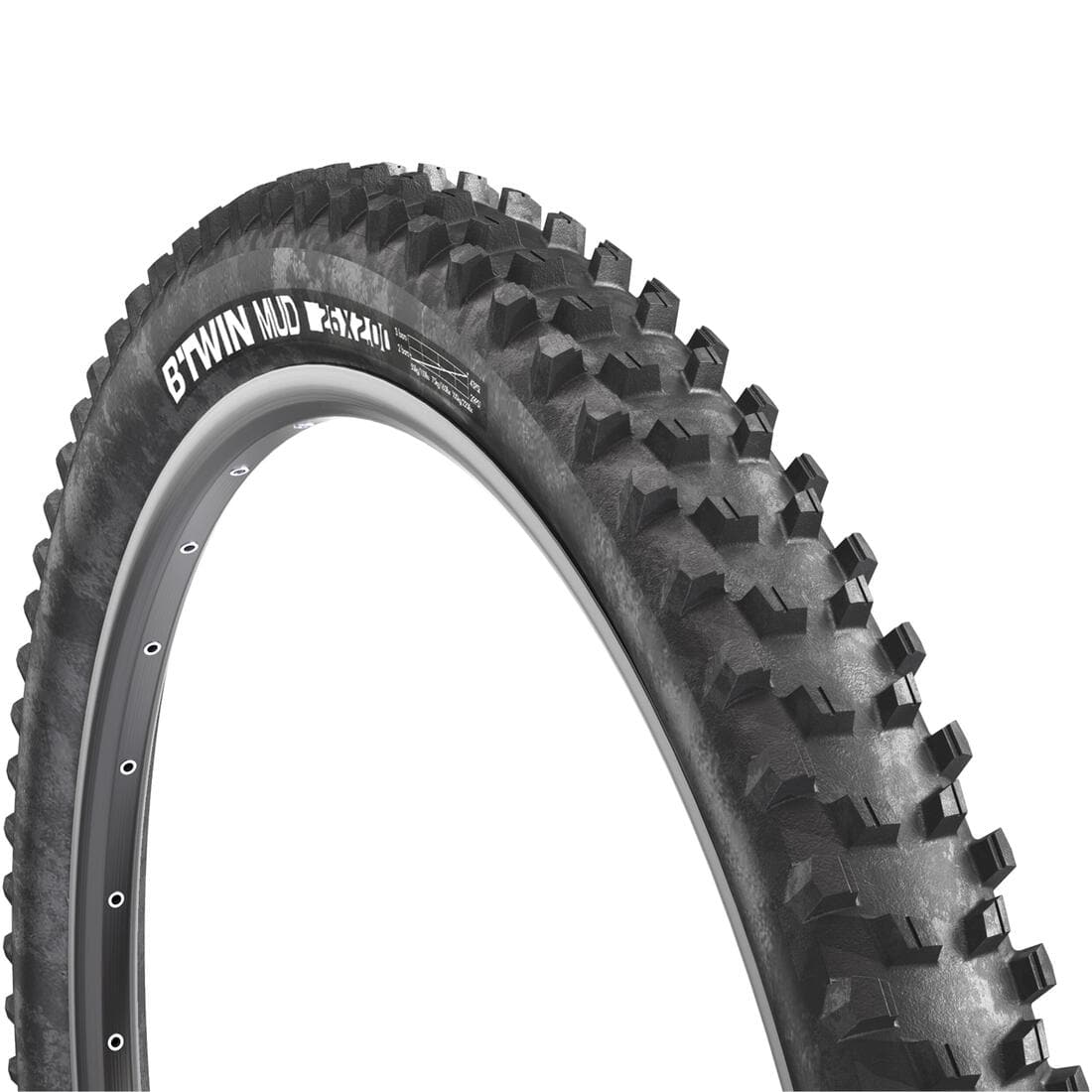 PNEU VTT MUD 5 26x2.00 TRINGLES RIGIDES / ETRTO 50-559