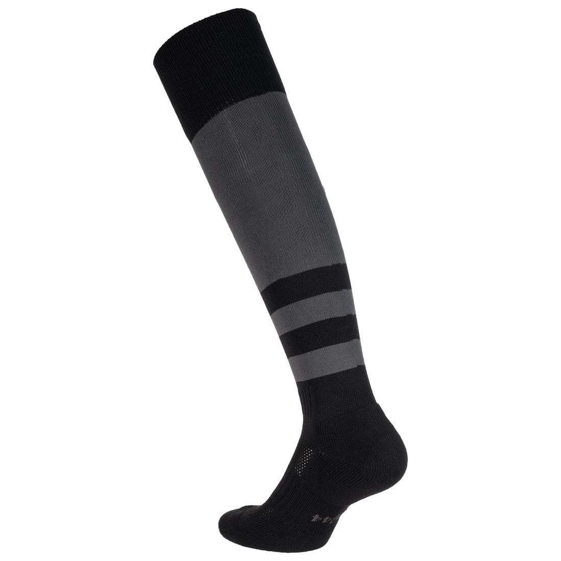 Chaussettes hautes de rugby homme R500 noire