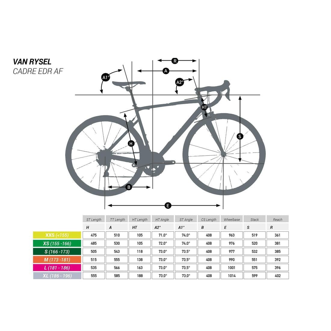 Velo route edr af 105 noir