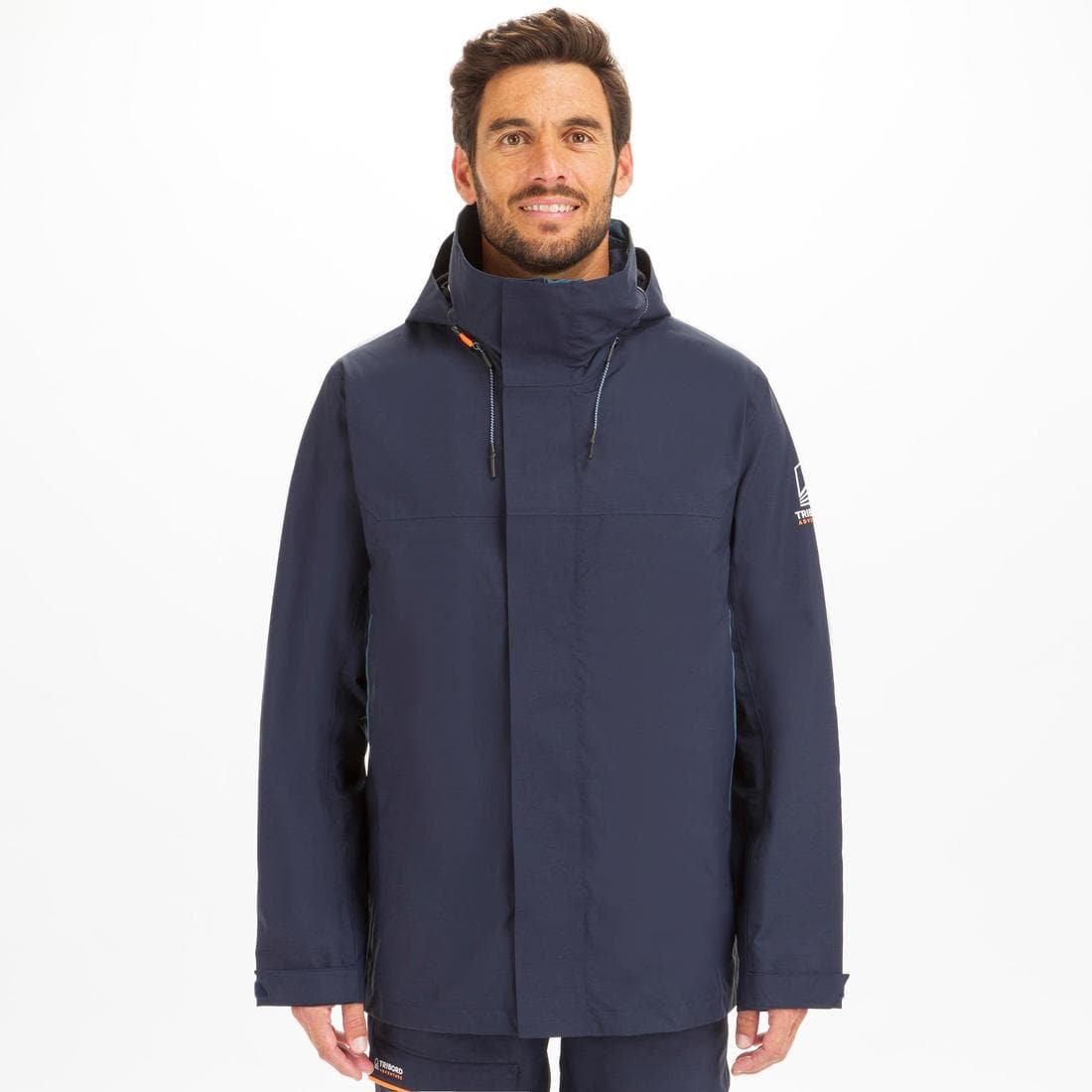 Veste imperméable coupe-vent de voile Homme SAILING 300 Navy