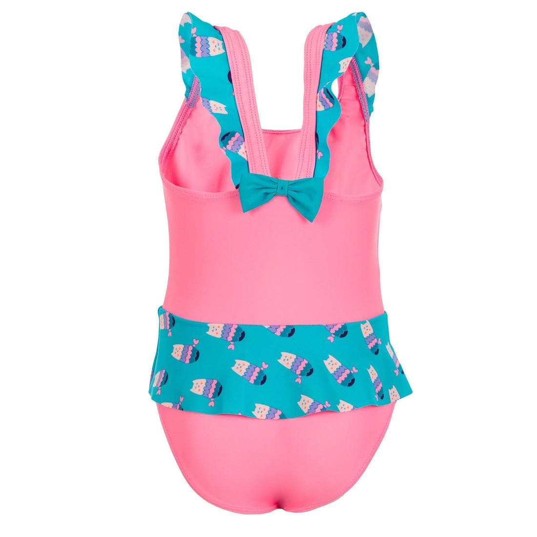 Maillot de bain 1 pièce bébé fille jupette rouge