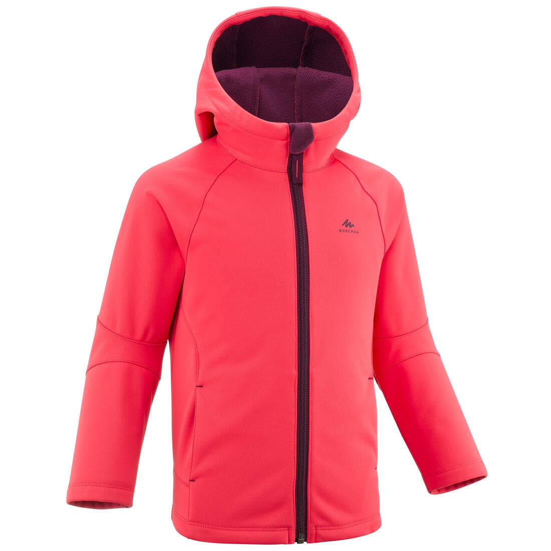 Veste softshell de randonnée - MH550 rose - enfant 2 - 6 ans