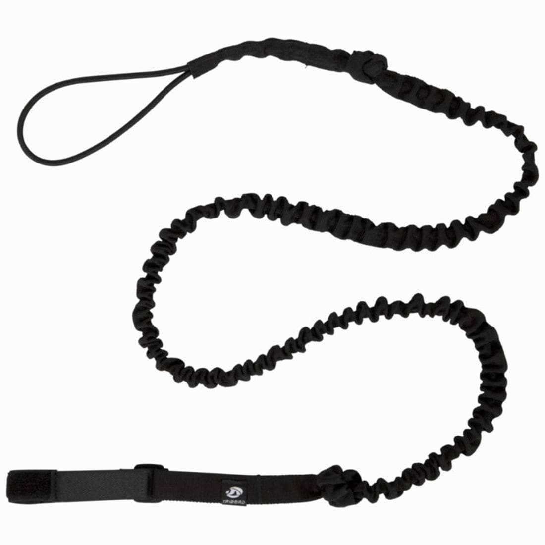 Leash de pagaie de kayak élastique noir