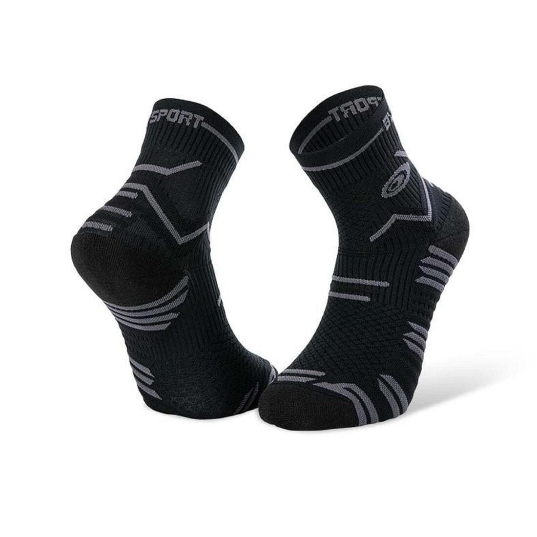 CHAUSSETTE DE TRAIL RUNNING BV SPORT TRAIL ULTRA NOIR/ GRIS