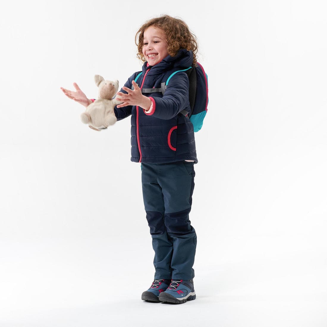 Pantalon softshell de randonnée - MH550 gris - enfant 2 - 6 ans