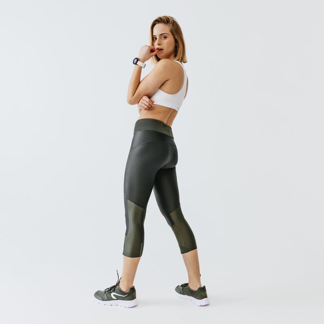 Legging court running respirant femme - Dry+ Feel