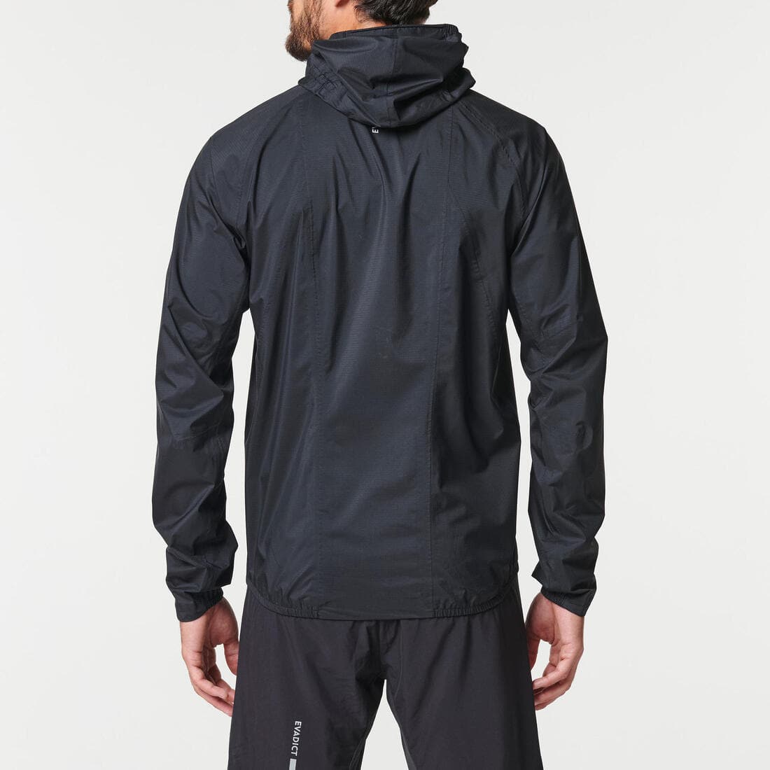 Veste imperméable de running & trail running Homme - KIPRUN Run 500 Rain Noire