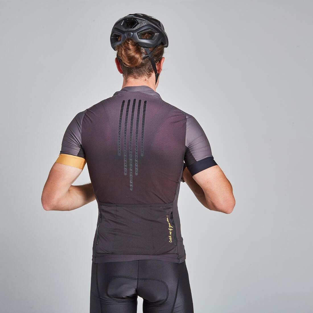 Maillot VTT XC Light Homme Noir et Ocre