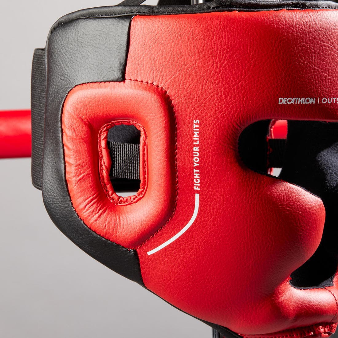 CASQUE INTÉGRAL DE BOXE ENFANT 500 ROUGE