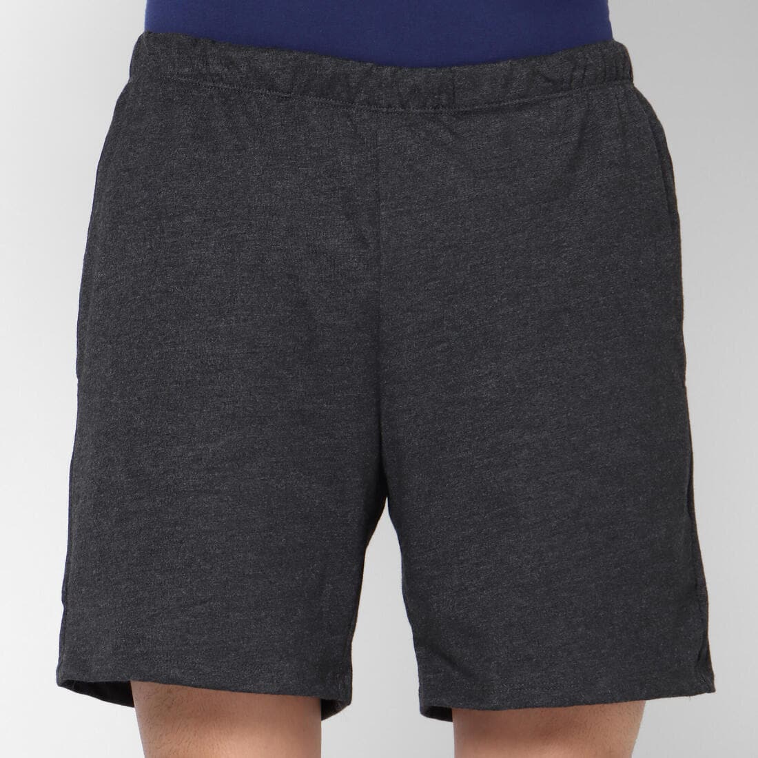 Short Fitness homme coton droit avec poche clés - 100 court