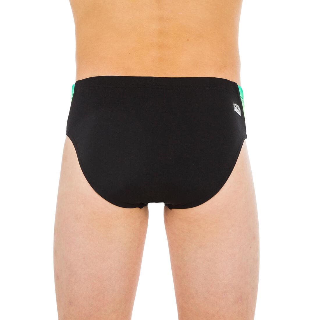 Maillot de bain slip natation garcon  900 yoke grad vert