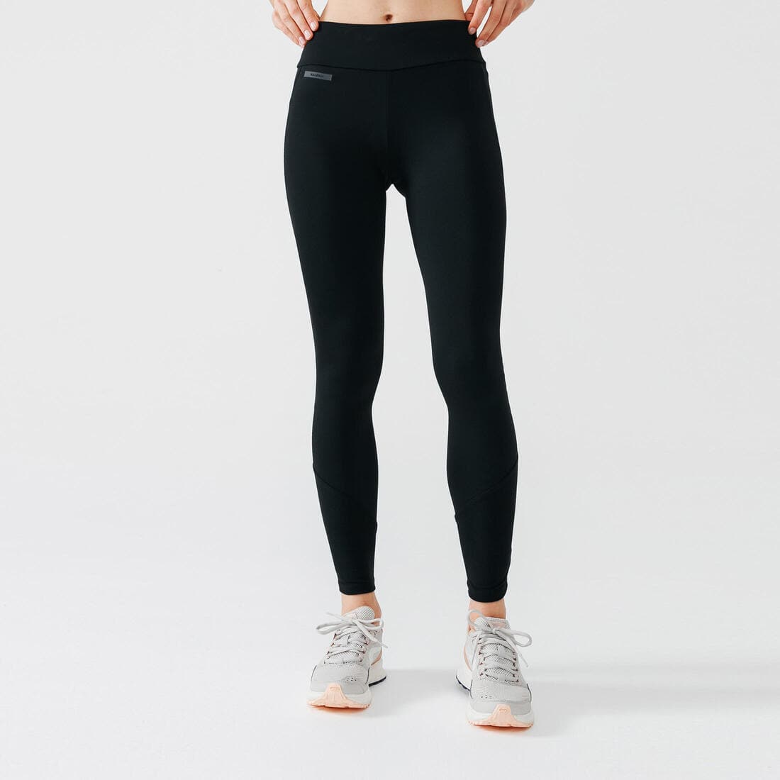 Legging chaud de running Femme - KIPRUN Run 100 Warm Noir