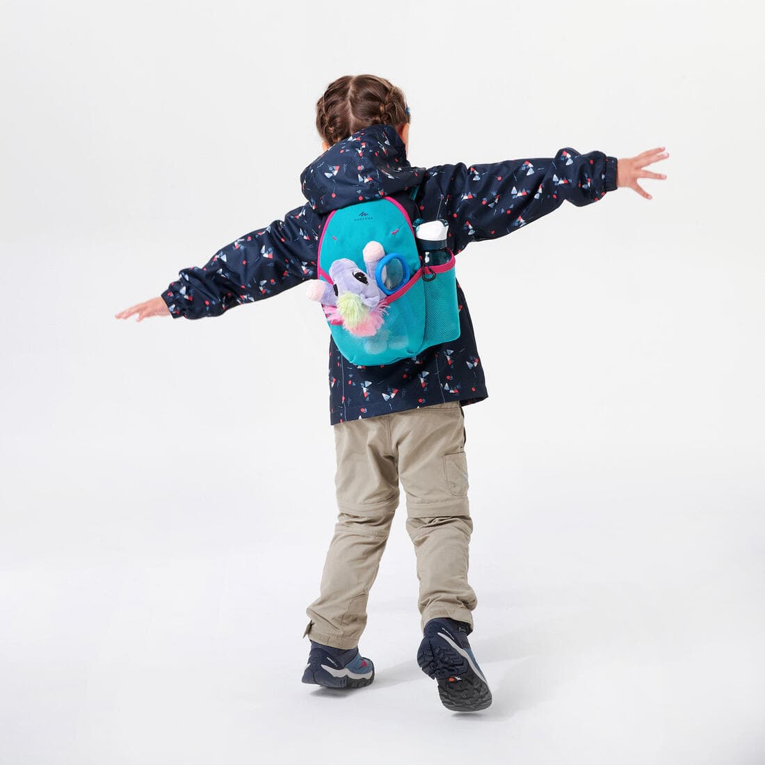 Veste imperméable de randonnée enfant - MH500 KID - 2-6 ANS