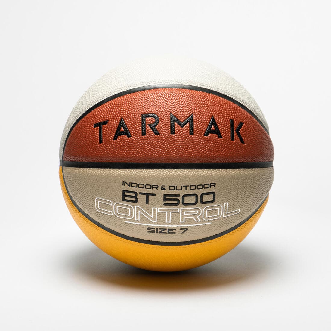 Ballon de basket BT500 taille 7 Marron Fiba garçon et homme à partir de 13 ans.