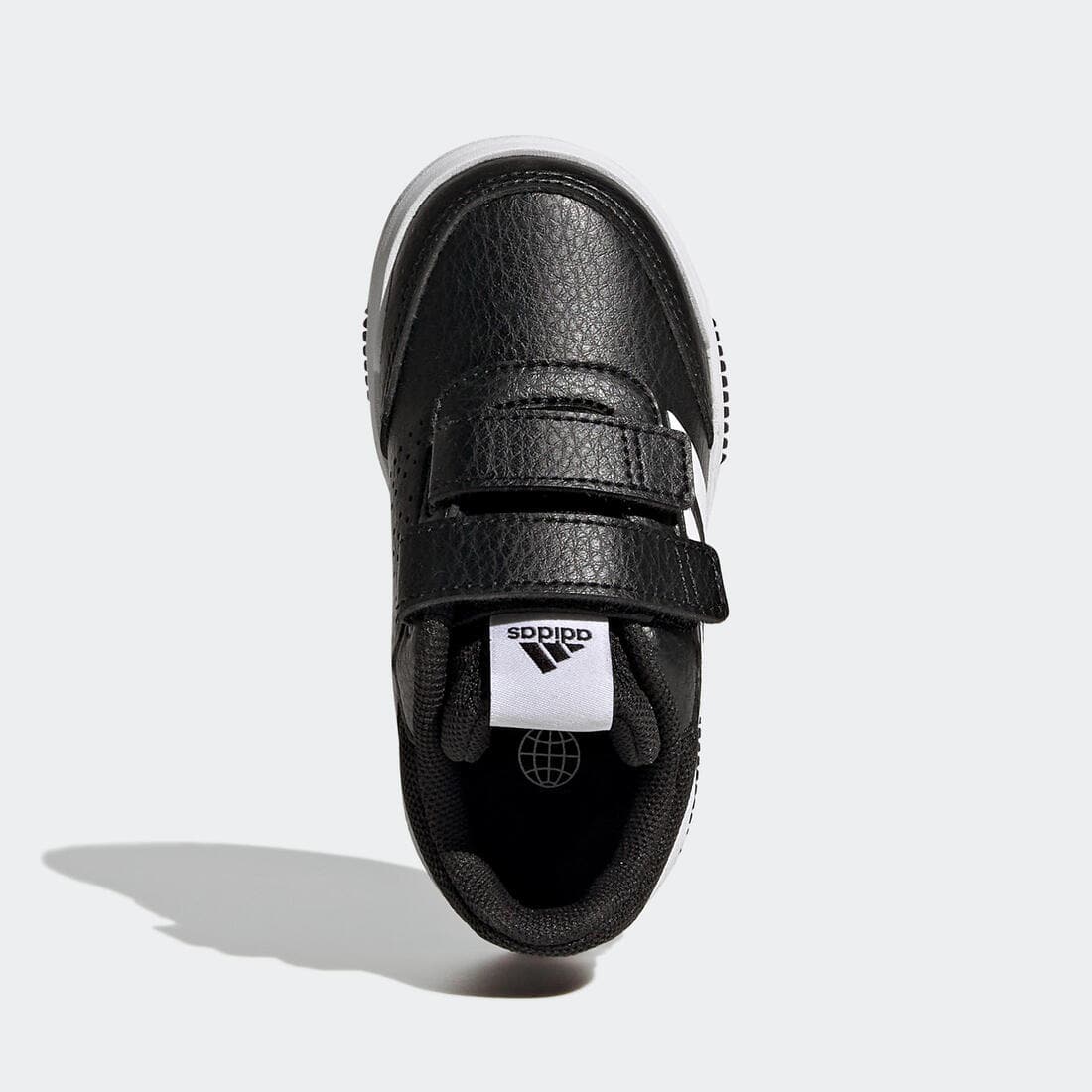 Baskets à scratch bébé - ADIDAS TENSAUR noir/blanc