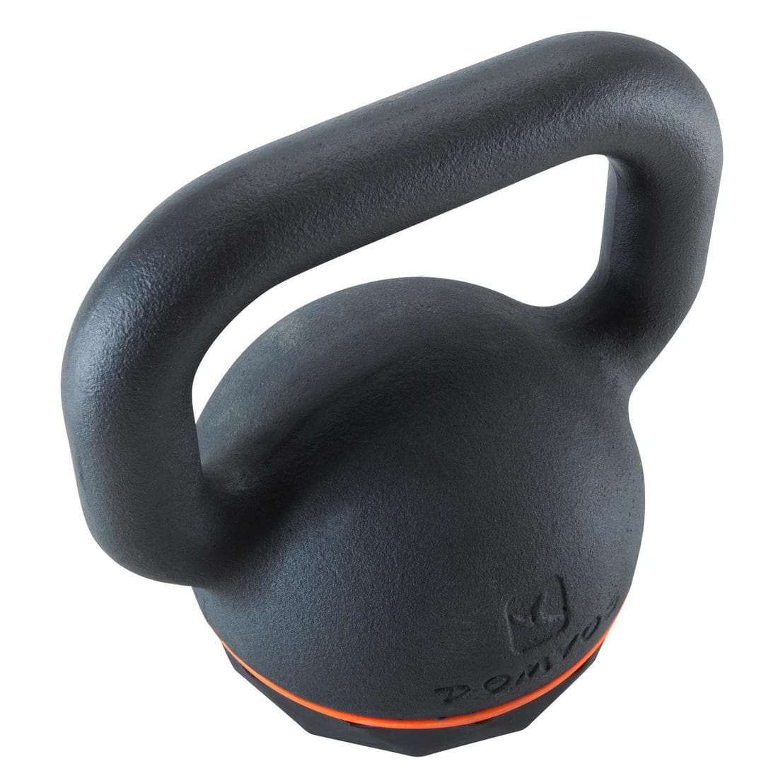 Kettlebell de musculation en fonte et base caoutchouc - 16 kg