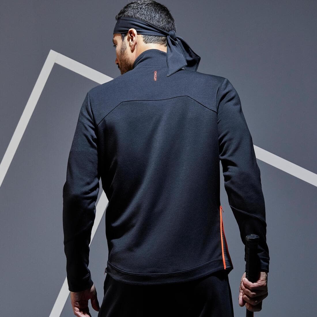 Veste de tennis Homme TJA 900 Noir