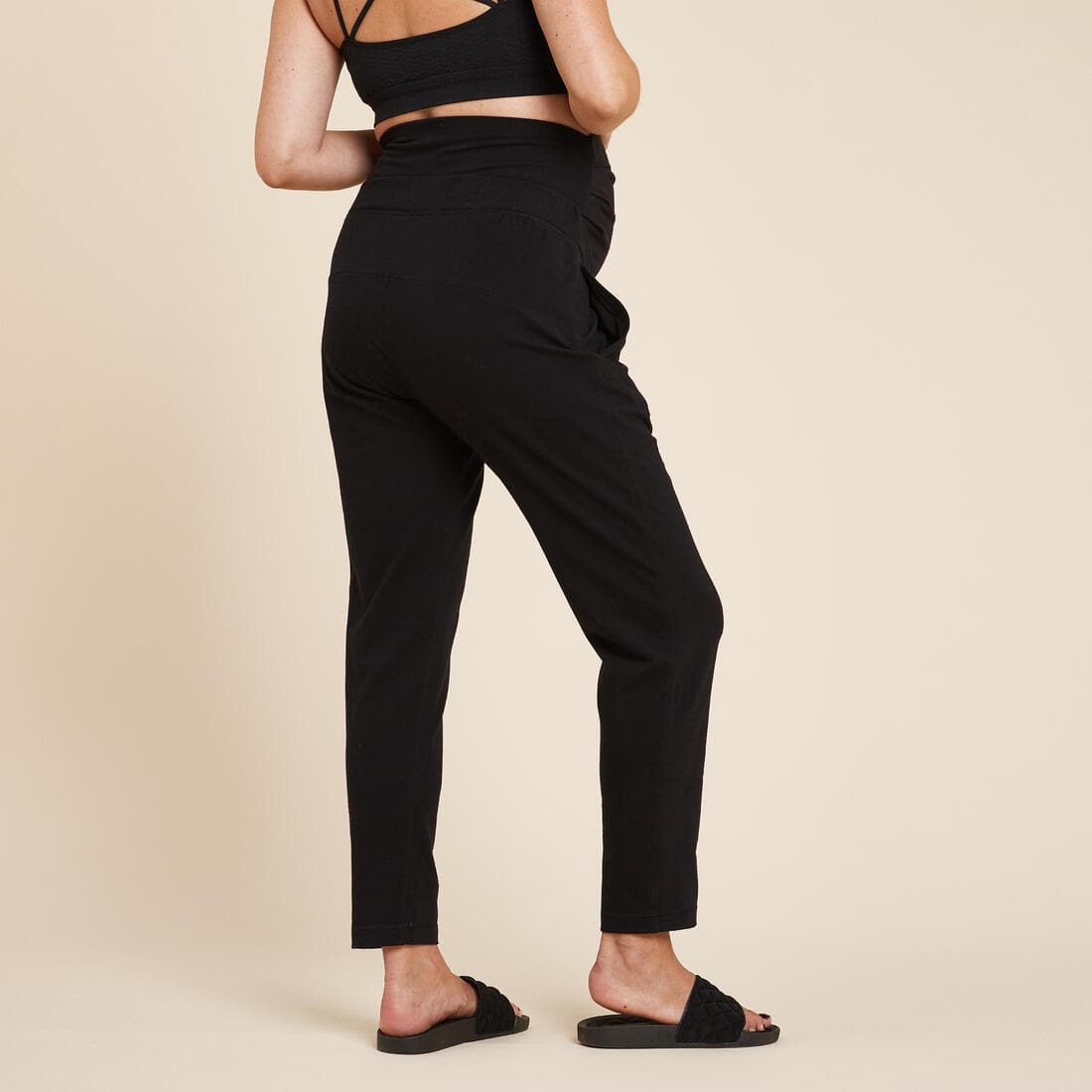 Pantalon de grossesse yoga doux noir