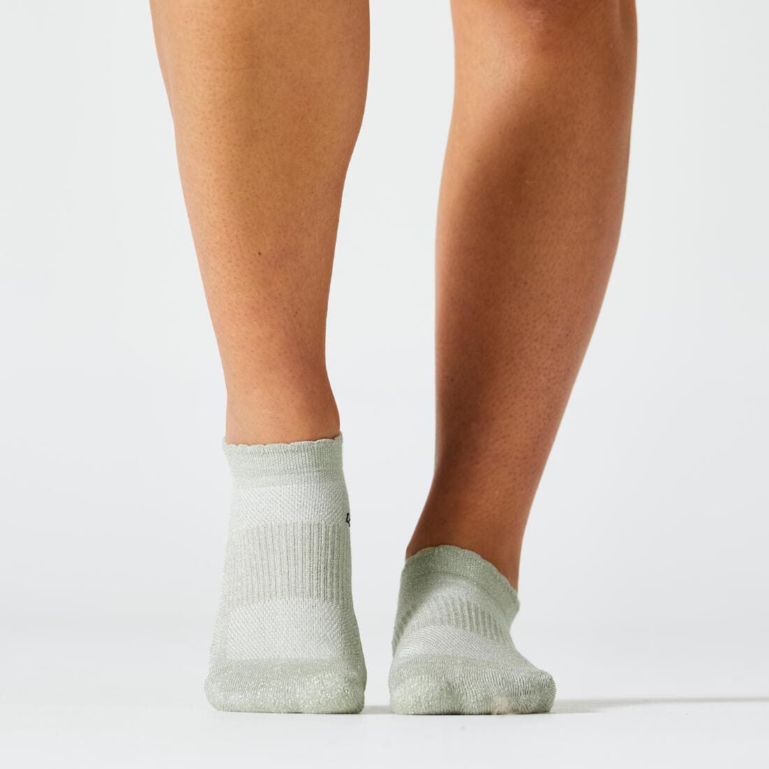 Chaussettes invisibles de fitness à effet pailleté