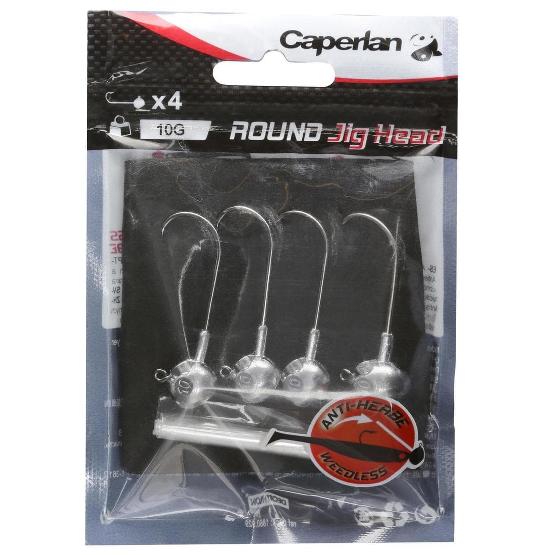 Tête plombée pêche aux leurres souples ROUND JIG HEAD x4 7 gr