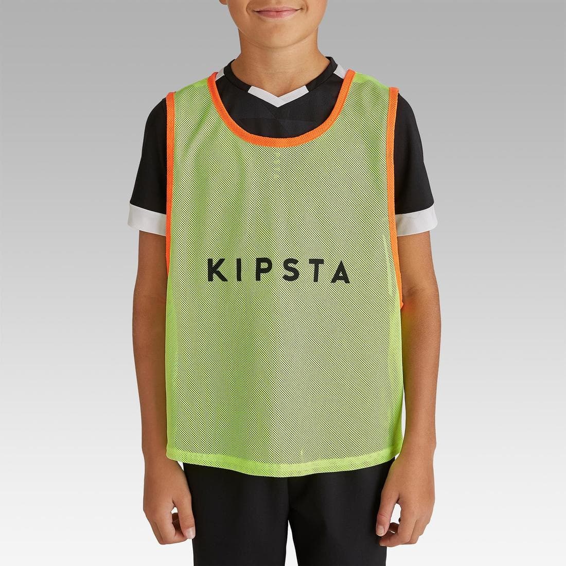 Chasuble sports collectifs enfant jaune fluo