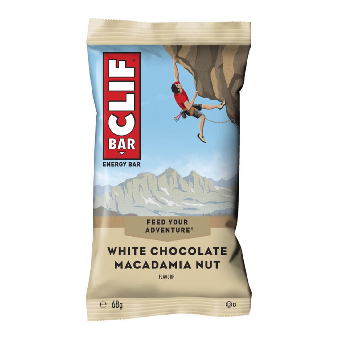 Barre énergétique clif bar chocolat blanc & macadamia 12 x (68 g)