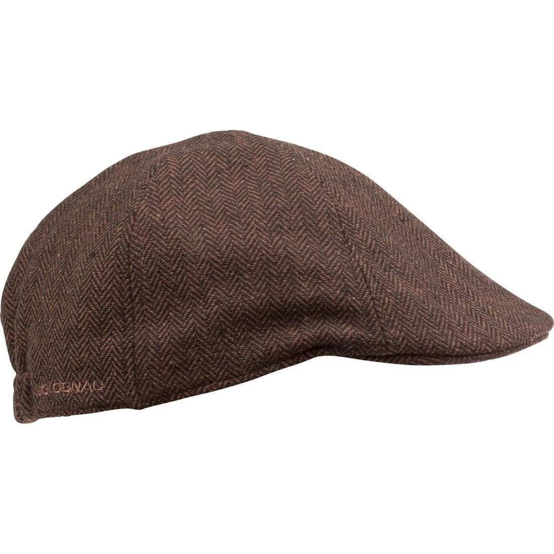 Casquette chasse déperlant tweed plate