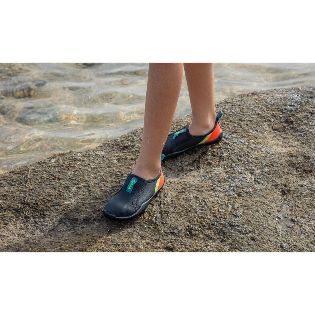 Chaussures aquatiques élastiques Enfant - Aquashoes 120 Beach Party