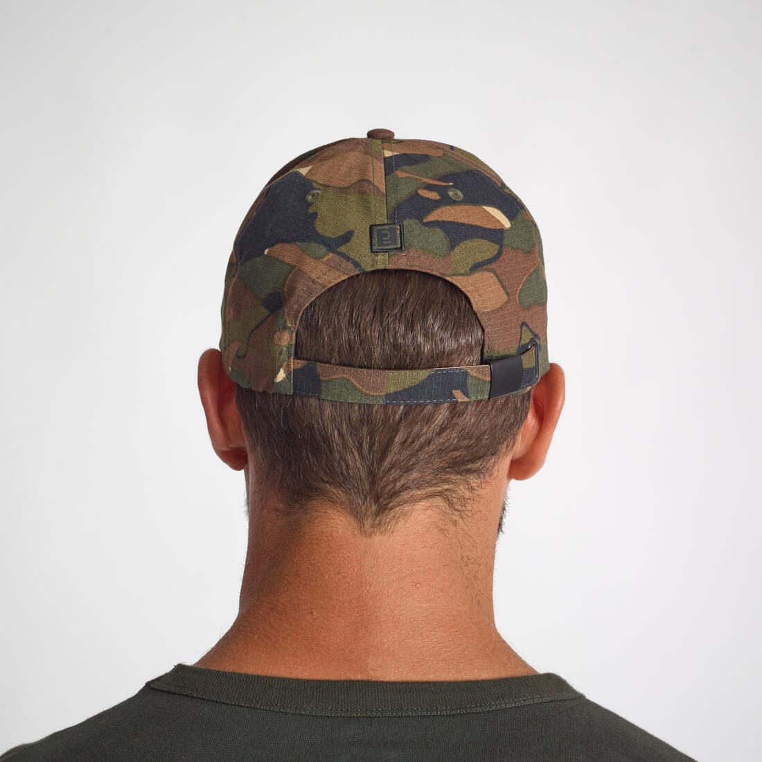 Casquette chasse 500 Résistante Camo Woodland Vert et