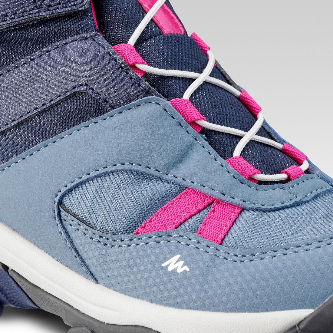 Chaussures imperméables de randonnée -crossrock mid bleues- enfant 28 au 34