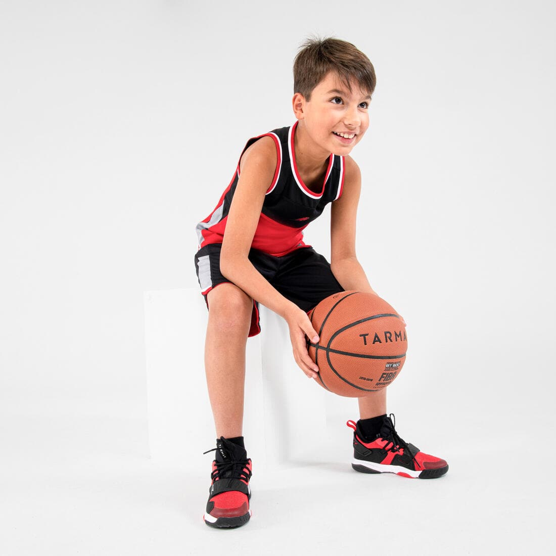 Maillot de Basketball sans manche reversible enfant - T500R JR