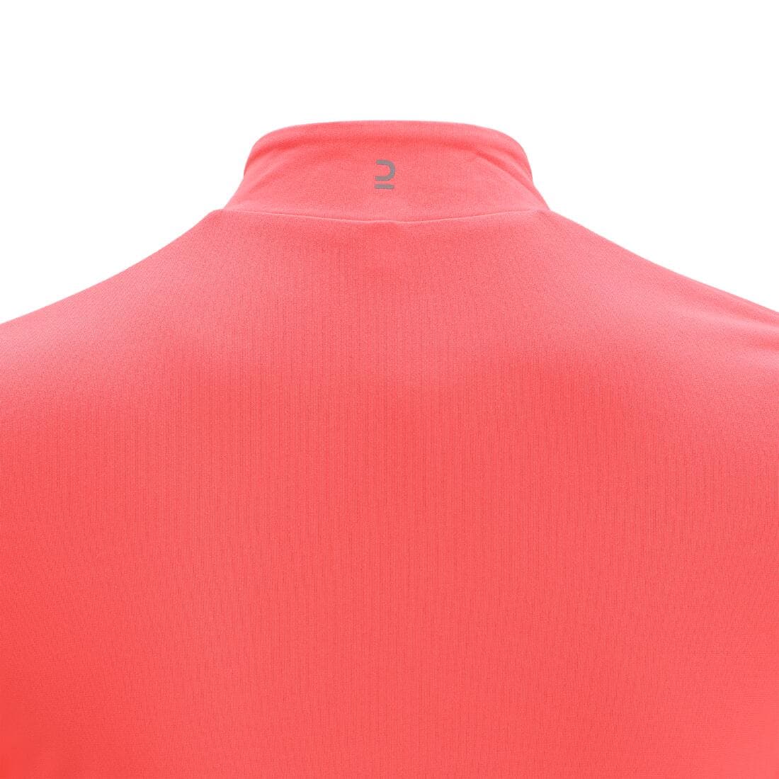 Maillot manches longues vélo route femme 100 corail