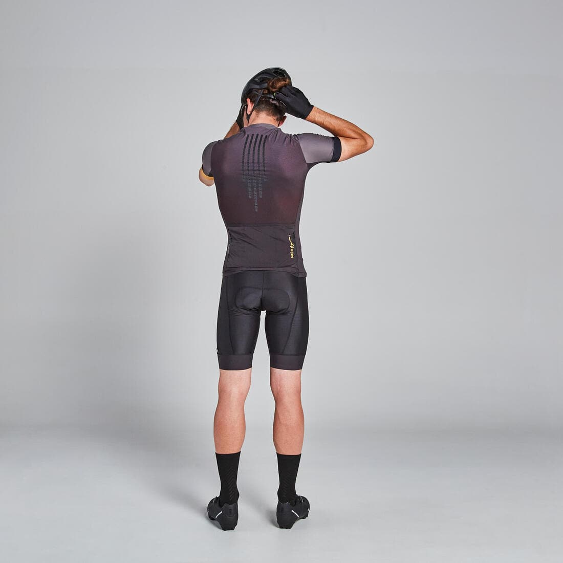 Maillot VTT XC Light Homme Noir et Ocre