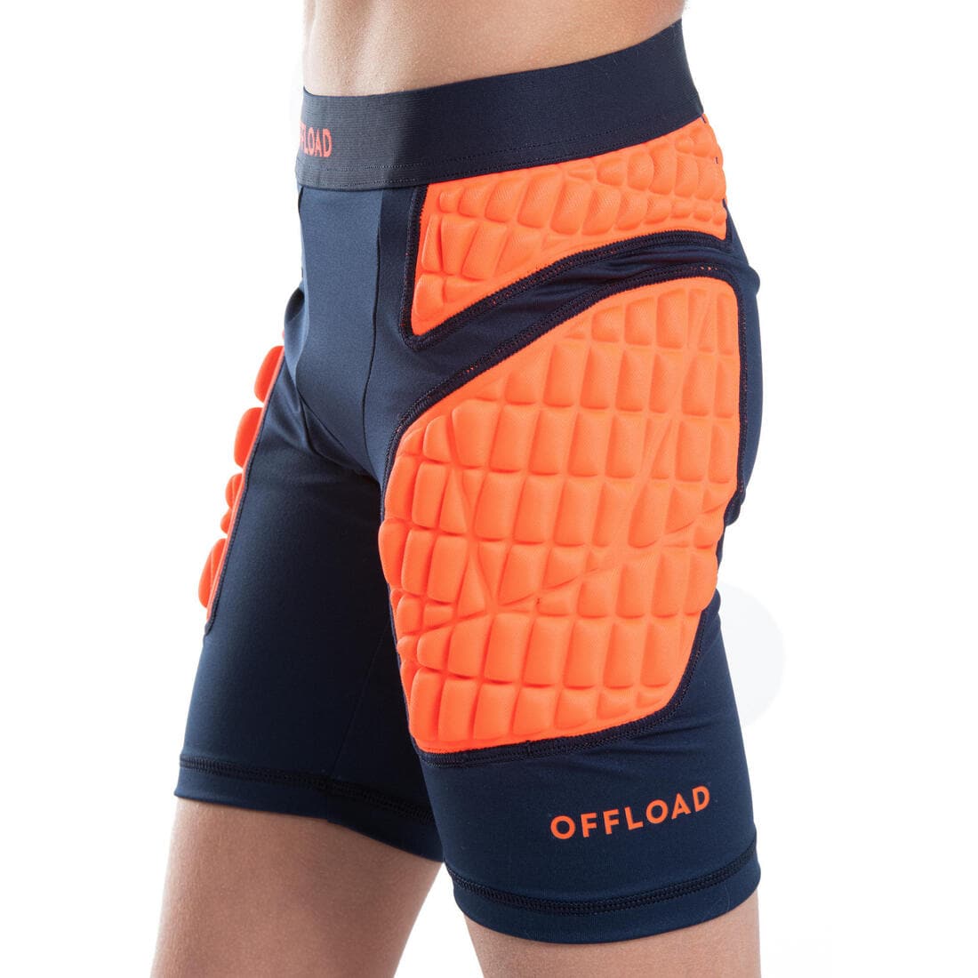 Sous-short de protection de rugby Enfant - R500 orange