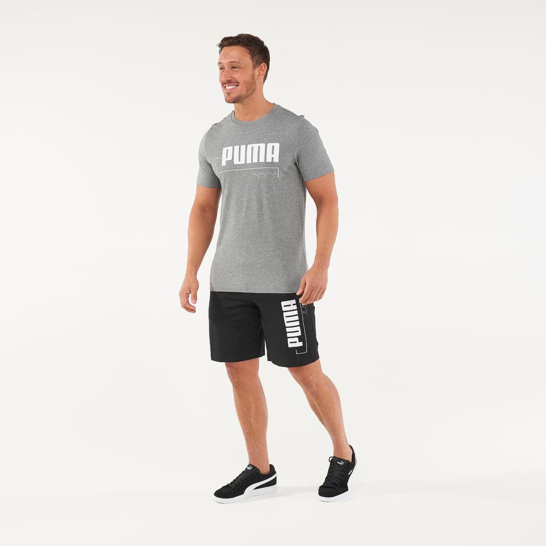 SHORT PUMA FITNESS COTON NOIR - HOMME