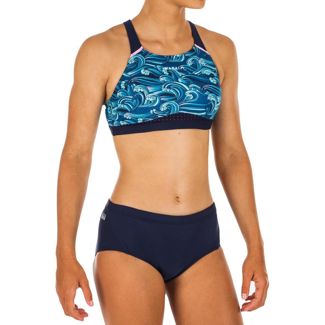 Haut de maillot de bain de natation fille  Kamyleon Wave