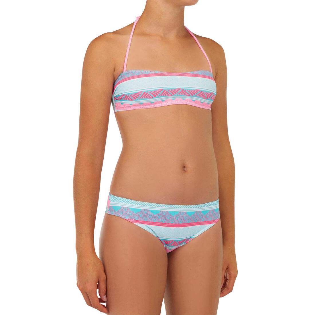 maillot de bain 2 pièces TURQUOISE LILOO 100