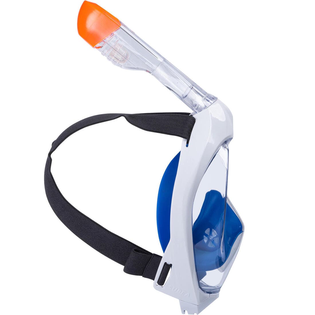 Kit de snorkeling masque Easybreath 500 palmes Adulte - bleu